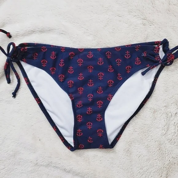 New Anchor Print Bikini Bottom- Size M (smaller fit) - Picture 2 of 6